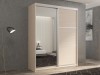 Шкаф-купе 2-х дверный Кааппи 2 Дуб молочный 120х60х230 см