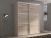 Шкаф-купе 2-х дверный Кааппи 4 Дуб Кастелло Серый 120х60х230 см
