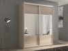 Шкаф-купе 2-х дверный Кааппи 6 Дуб Кастелло Серый 160х45х230 см