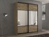 Шкаф-купе 2-х дверный Кааппи 6 Дуб Эвок Прибрежный 160х45х230 см
