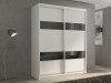 Шкаф-купе 2-х дверный Кааппи 7 Белый Бриллиант 120х45х230 см
