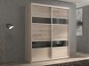 Шкаф-купе 2-х дверный Кааппи 7 Дуб Кастелло Серый 120х45х230 см