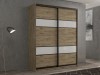 Шкаф-купе 2-х дверный Кааппи 8 Дуб Эвок Прибрежный 160х60х230 см