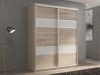 Шкаф-купе 2-х дверный Кааппи 8 Дуб Кастелло Серый 140х60х230 см