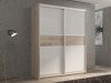 Шкаф-купе 2-х дверный Кааппи 11 Дуб Кастелло Серый 140х60х230 см