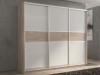 Шкаф-купе 3-х дверный Кааппи 11 Дуб Кастелло Серый 180х60х230 см