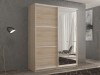 Шкаф-купе 2-х дверный Кааппи 2 Дуб Сонома Светлый 160х60х230 см