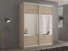 Шкаф-купе 2-х дверный Кааппи 6 Дуб Сонома Светлый 140х60х230 см