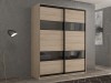 Шкаф-купе 2-х дверный Кааппи 7 Дуб Сонома Светлый 160х45х230 см