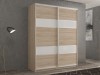 Шкаф-купе 2-х дверный Кааппи 8 Дуб Сонома Светлый 140х60х230 см