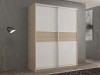 Шкаф-купе 2-х дверный Кааппи 11 Дуб Сонома Светлый 160х45х230 см