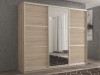 Шкаф-купе 3-х дверный Кааппи 2 Дуб Сонома Светлый 180х45х230 см