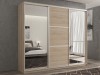 Шкаф-купе 3-х дверный Кааппи 3 Дуб Сонома Светлый 180х45х230 см