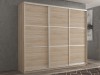 Шкаф-купе 3-х дверный Кааппи 4 Дуб Сонома Светлый 180х60х230 см