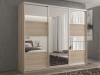 Шкаф-купе 3-х дверный Кааппи 5 Дуб Сонома Светлый 210х60х230 см