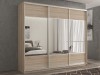 Шкаф-купе 3-х дверный Кааппи 6 Дуб Сонома Светлый 240х45х230 см