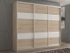 Шкаф-купе 3-х дверный Кааппи 8 Дуб Сонома Светлый 210х45х230 см