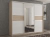 Шкаф-купе 3-х дверный Кааппи 10 Дуб Сонома Светлый 210х60х230 см