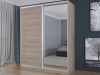 Шкаф-купе 2-х дверный Лаурус 2 Дуб Сонома Светлый 160х45х220 см